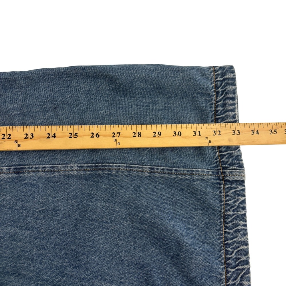 New Madewell Blue Jean Denim Midi Skirt Womens 30 Flare A-Line Boho Cotton Blend - Picture 8 of 10